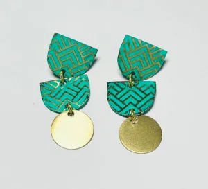 Green Nutan Earrings (DO07)