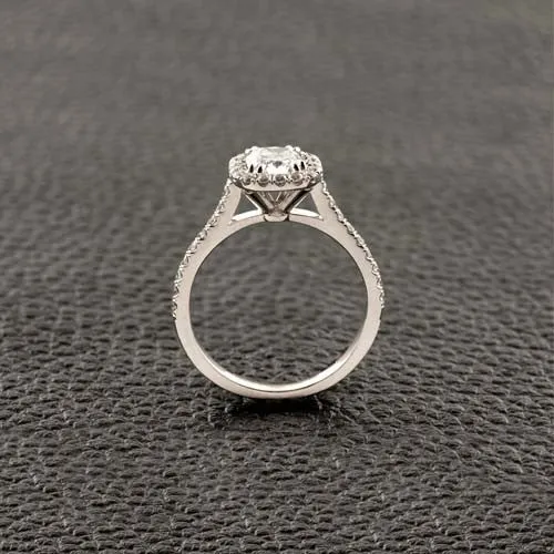 Halo Diamond Engagement Ring