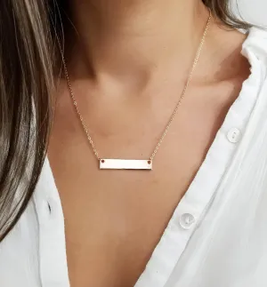 Initial Bar Necklace