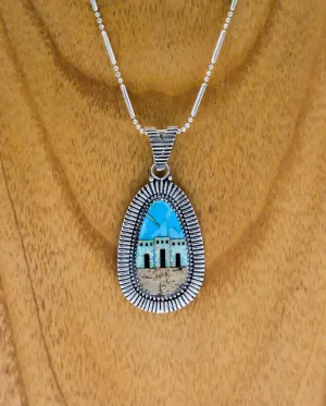 Inlaid Adobe Home Necklace