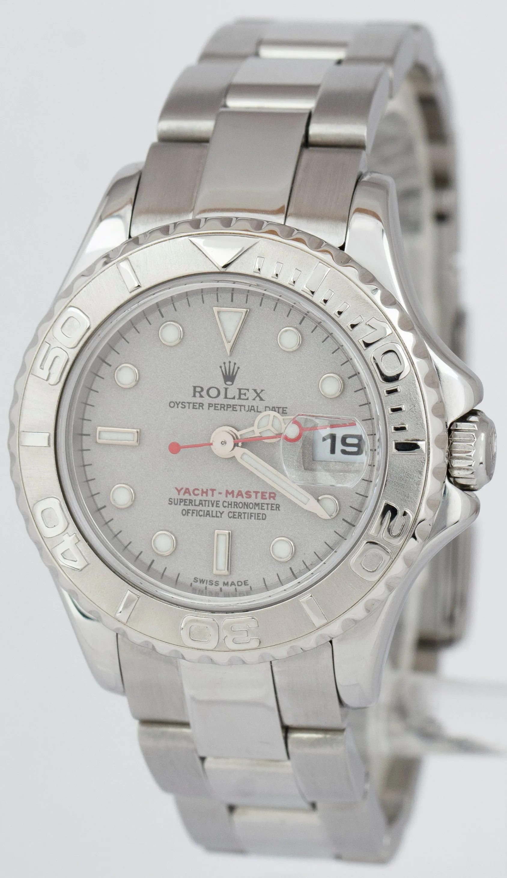 Ladies Rolex Yacht-Master 169622 Stainless Steel Platinum Rolesium 29mm Watch