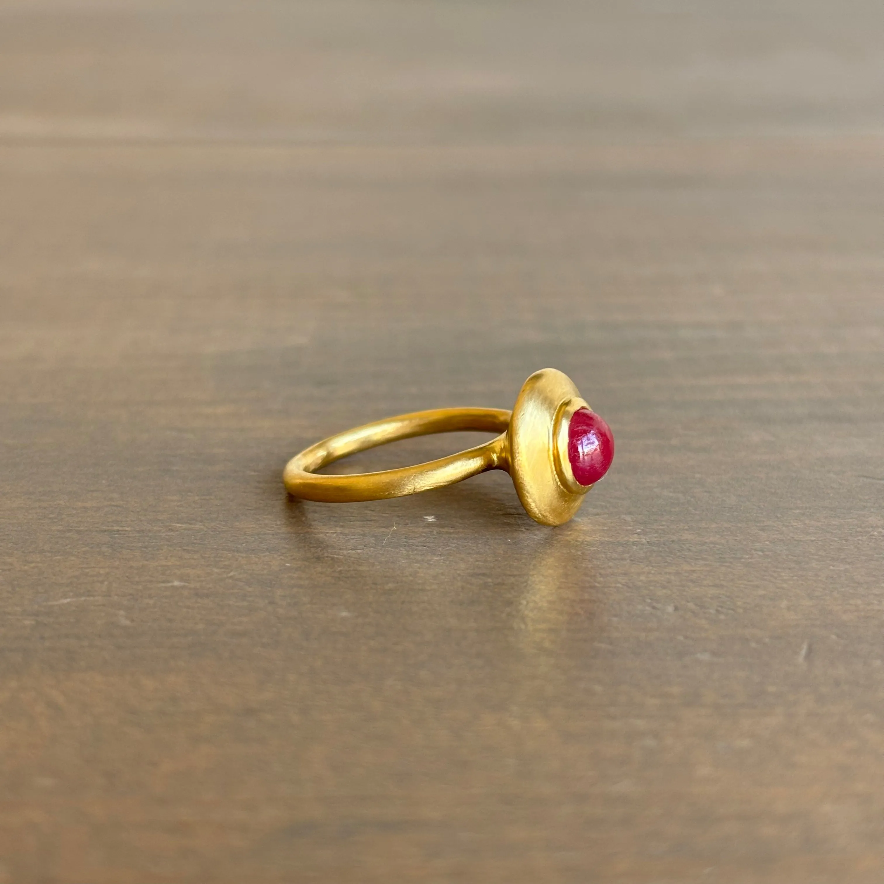 Large Ruby Pod Ring