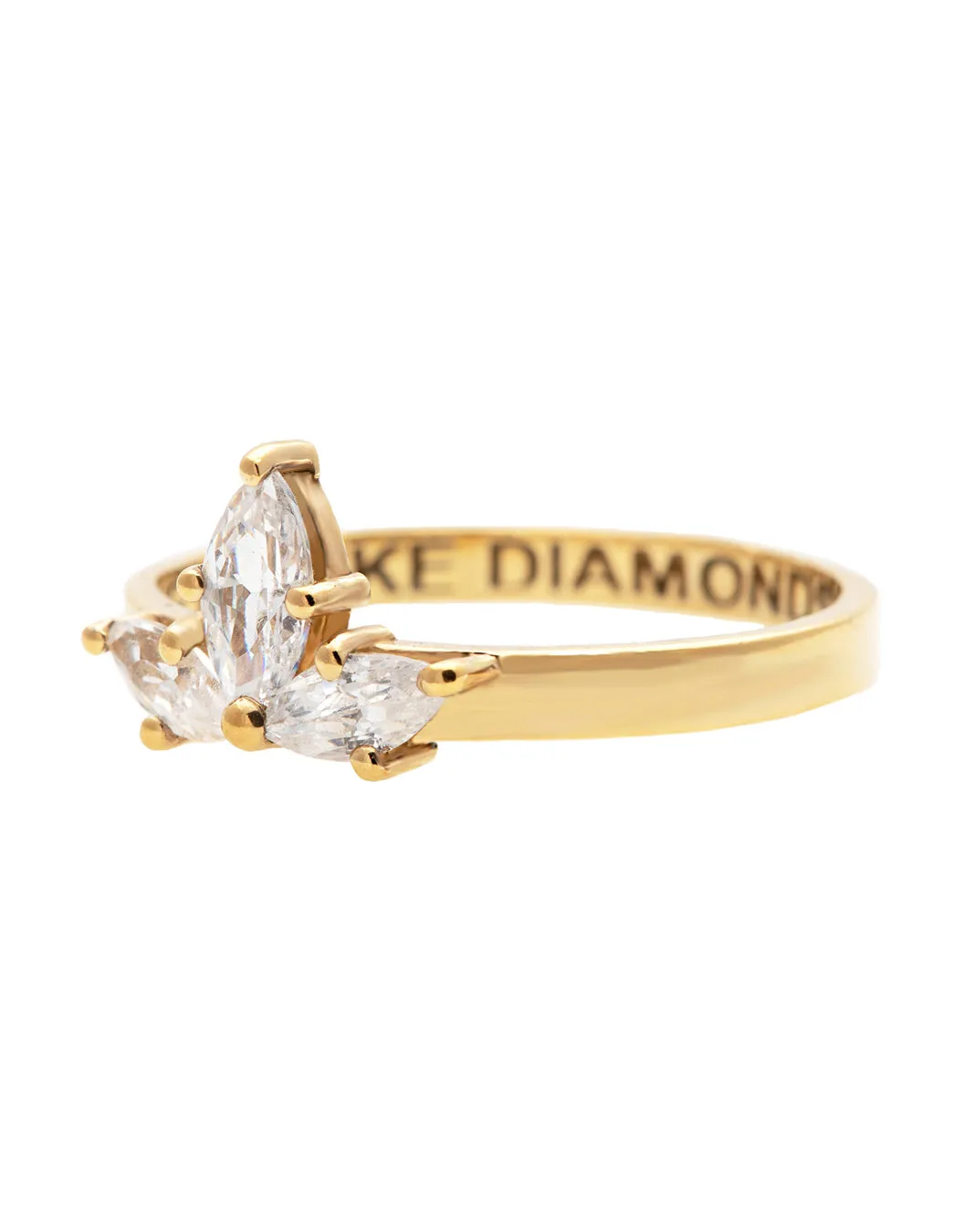 Lotus Glow Diamond Ring with Natural Diamonds