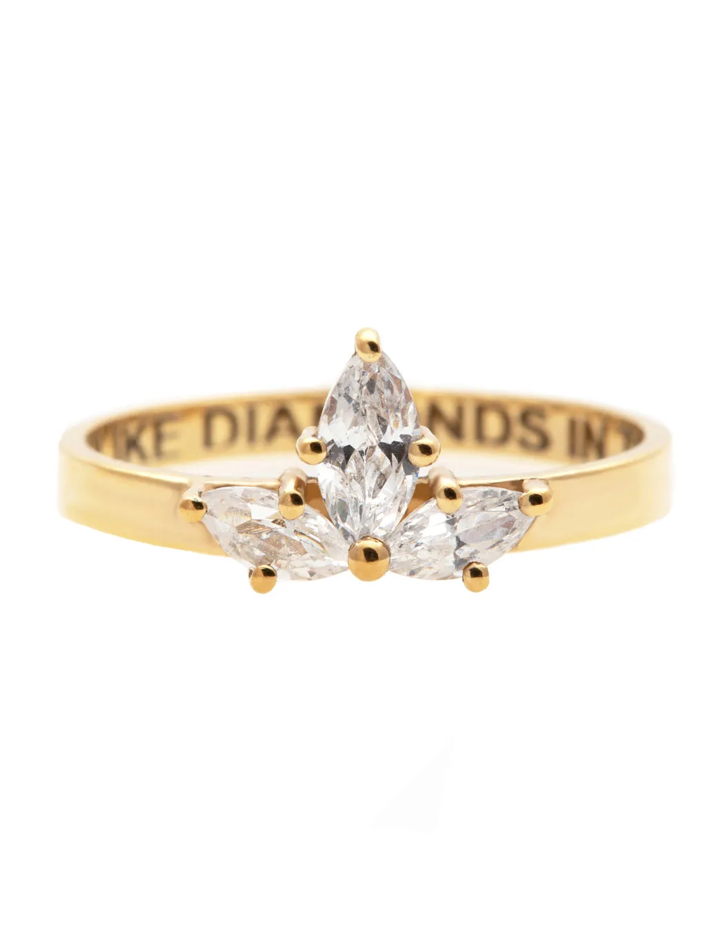 Lotus Glow Diamond Ring with Natural Diamonds