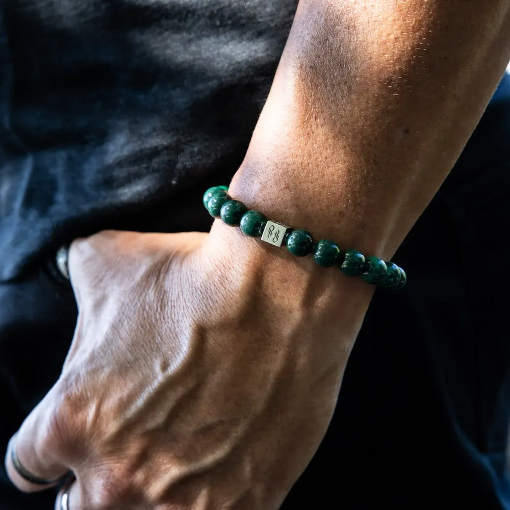 Malachite Natural Gemstone Centerpiece Bracelet