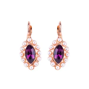 Marquise Halo Leverback Earrings in "Enchanted" *Custom*