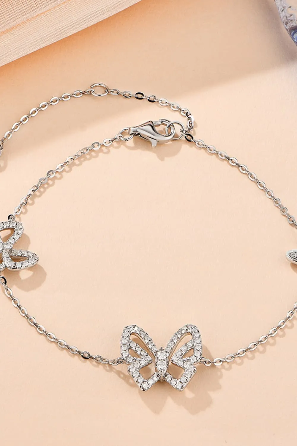 Moissanite Butterfly Shape Bracelet