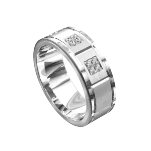 Multi Section Square Diamond Ring