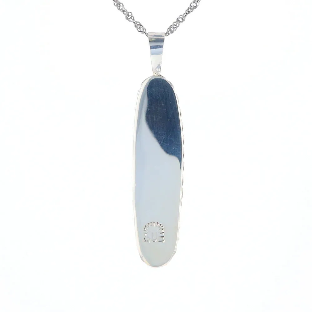 Multi Stone Inlaid Pendant