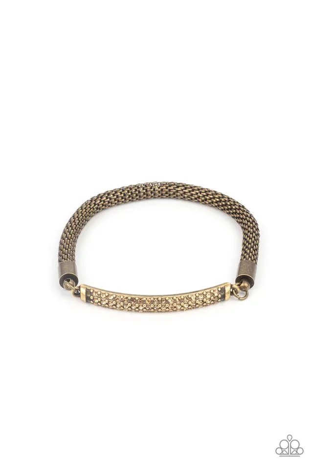 Paparazzi Bracelet ~ Fearlessly Unfiltered - Brass