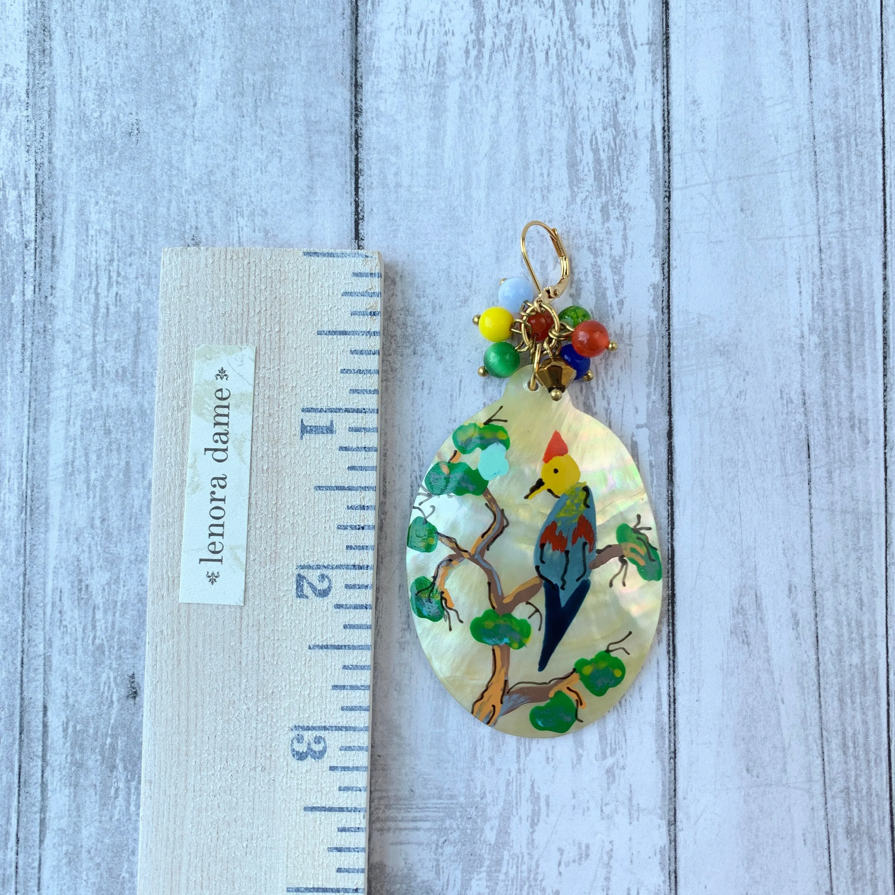 Paradise Parrot Dangle Earrings