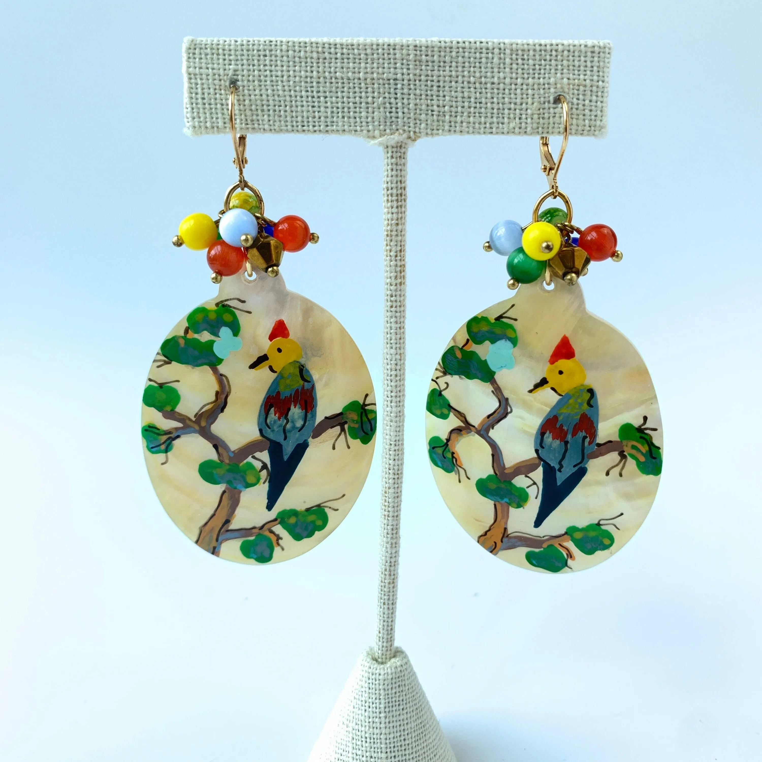 Paradise Parrot Dangle Earrings