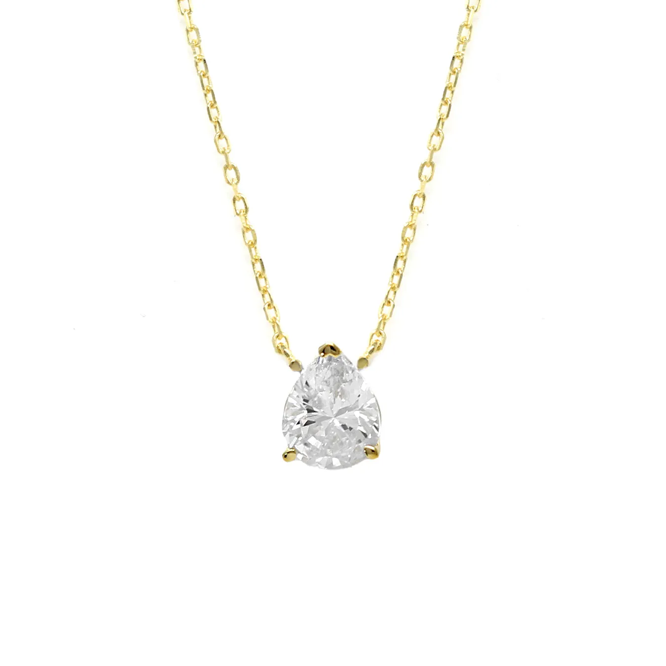 Pear Gold Necklace