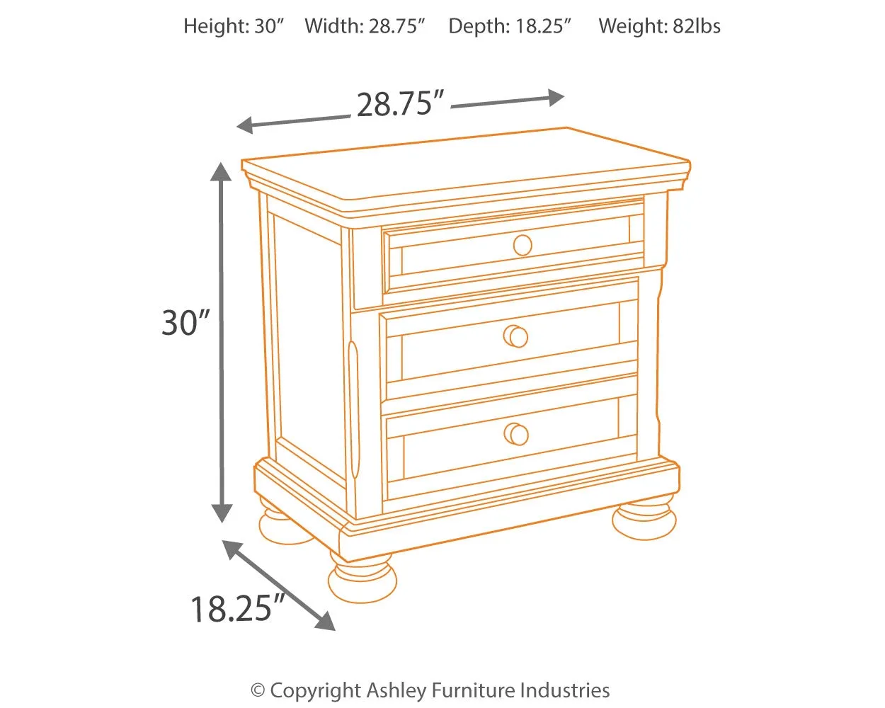 Porter California King Sleigh Bed with Mirrored Dresser and 2 Nightstands