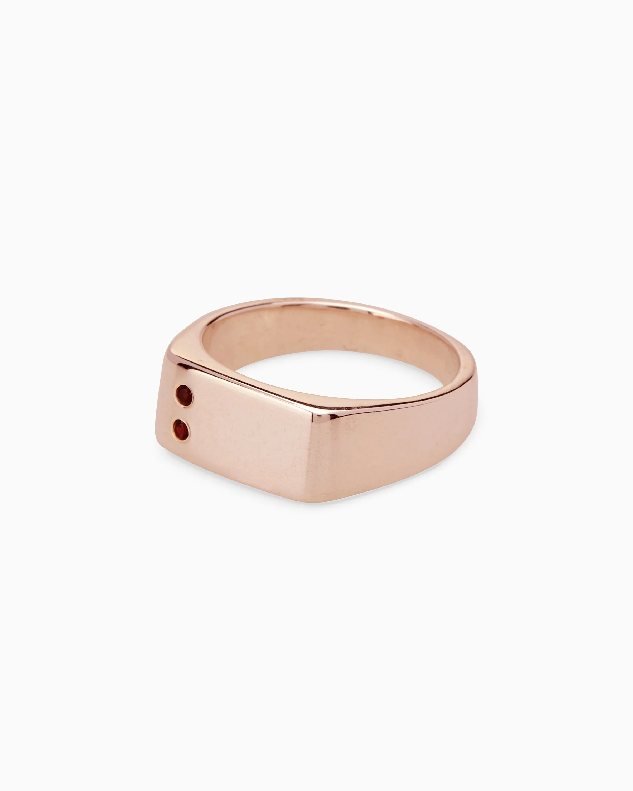 Rectangle Stone Signet Ring | Rose Gold