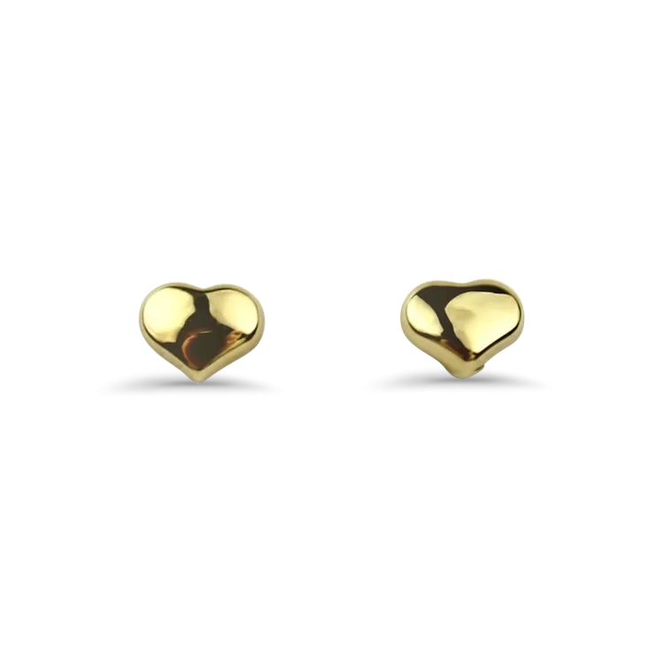 Roberto Coin Tiny Treasures 18k Yellow Gold Heart Earrings