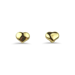 Roberto Coin Tiny Treasures 18k Yellow Gold Heart Earrings