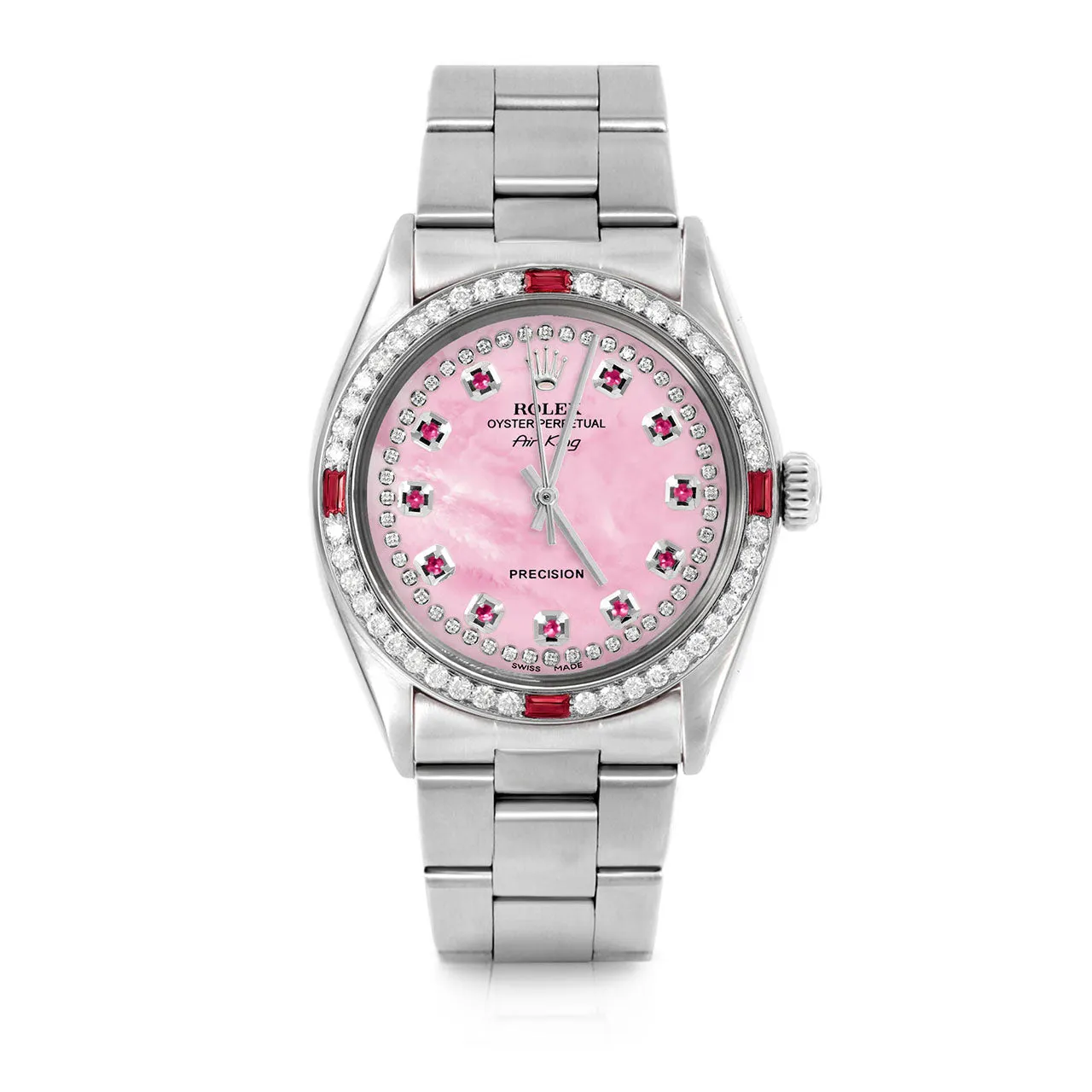 Rolex Air King 34mm | 5500-SS-PMOP-STRR-4RBY-OYS