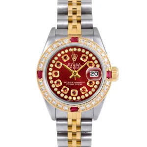 Rolex Datejust 26mm | 69173-RED-STRR-4RBY-JBL