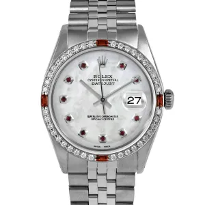 Rolex Datejust 36mm | 1601-SS-WMOP-RBY-AM-4RBY-JBL