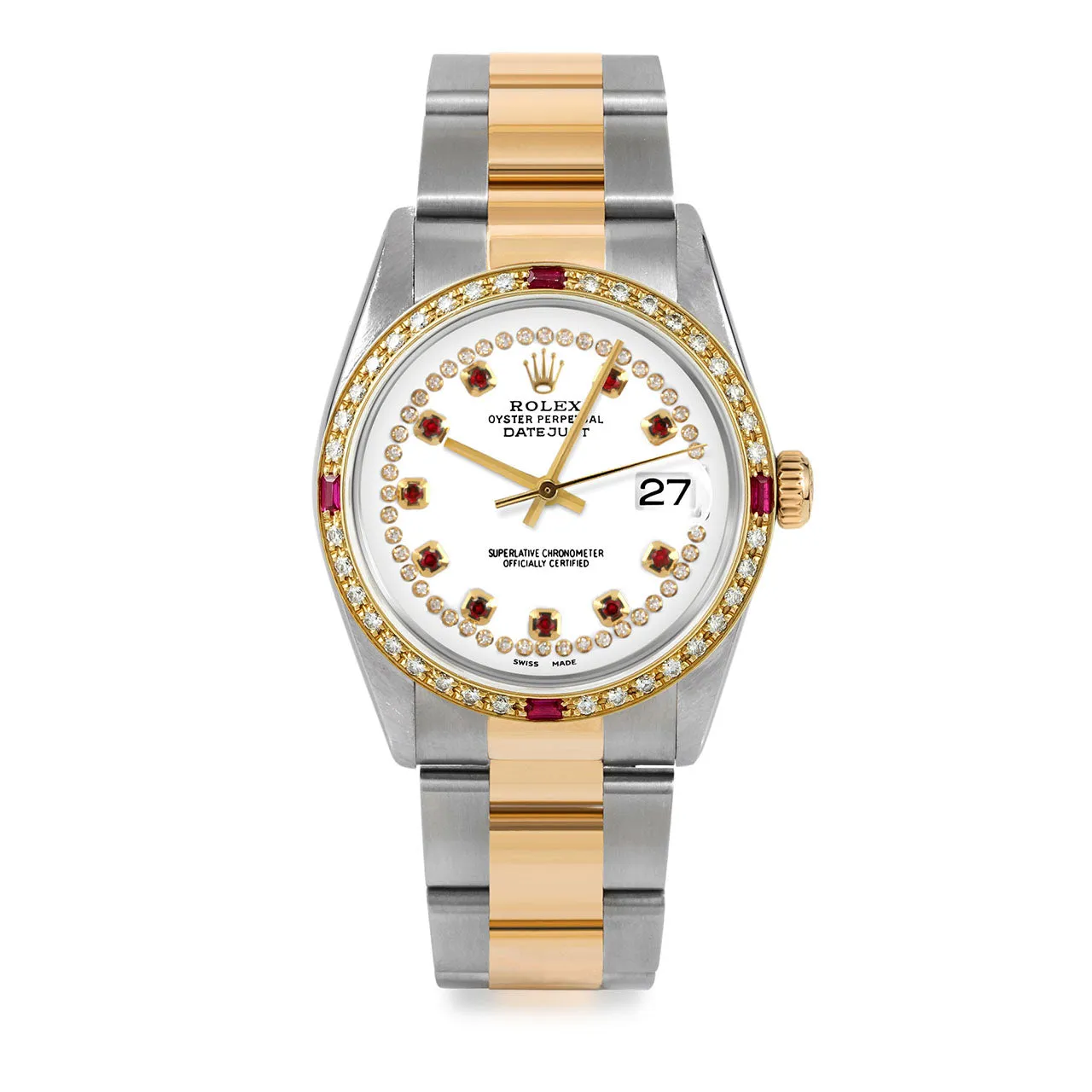 Rolex Datejust 36mm | 16233-WHT-STRR-4RBY-OYS