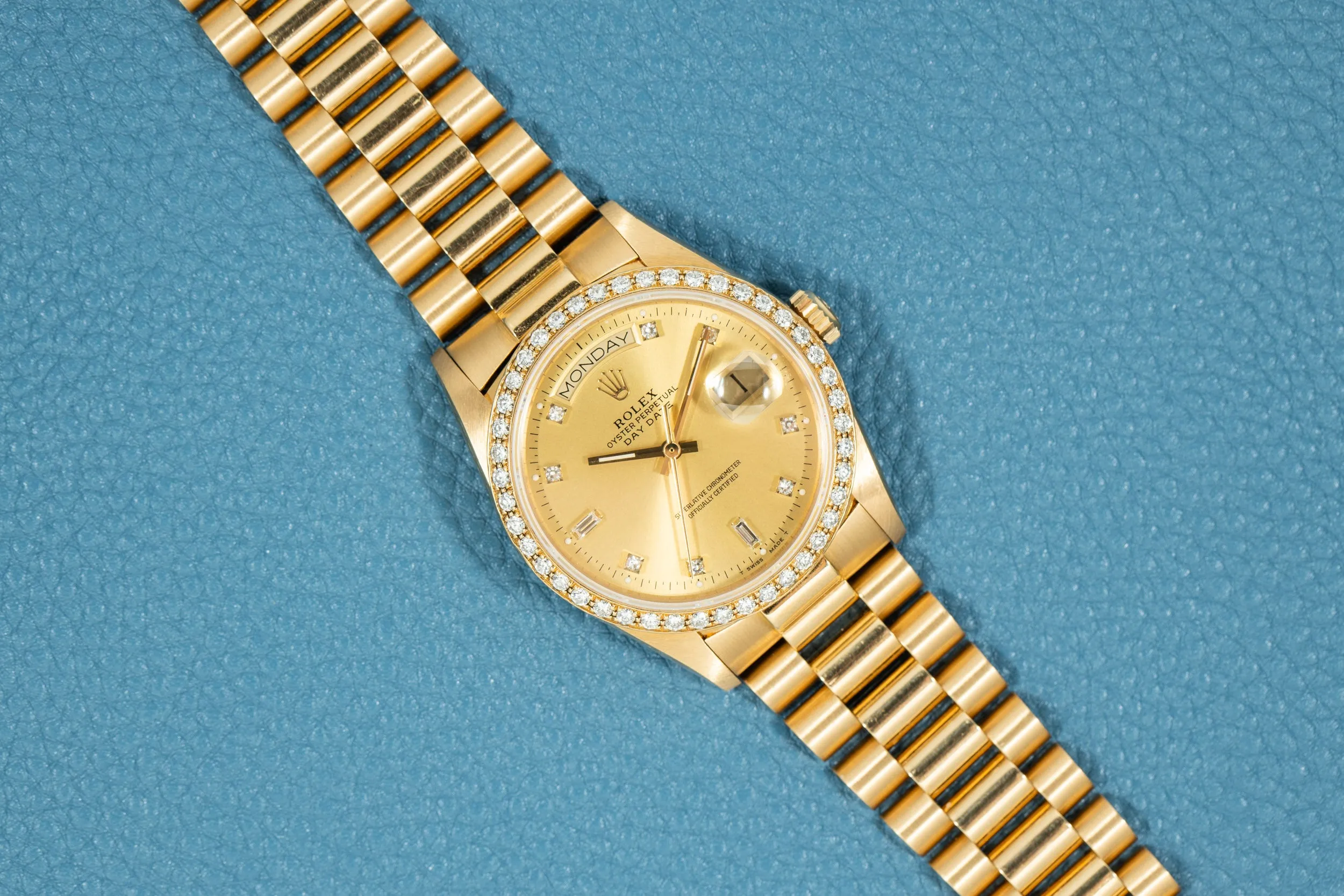 Rolex Day-Date Factory Diamonds