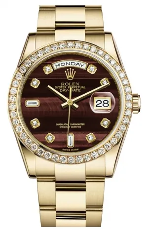 Rolex - Day-Date President Yellow Gold - 60 Diamond Bezel