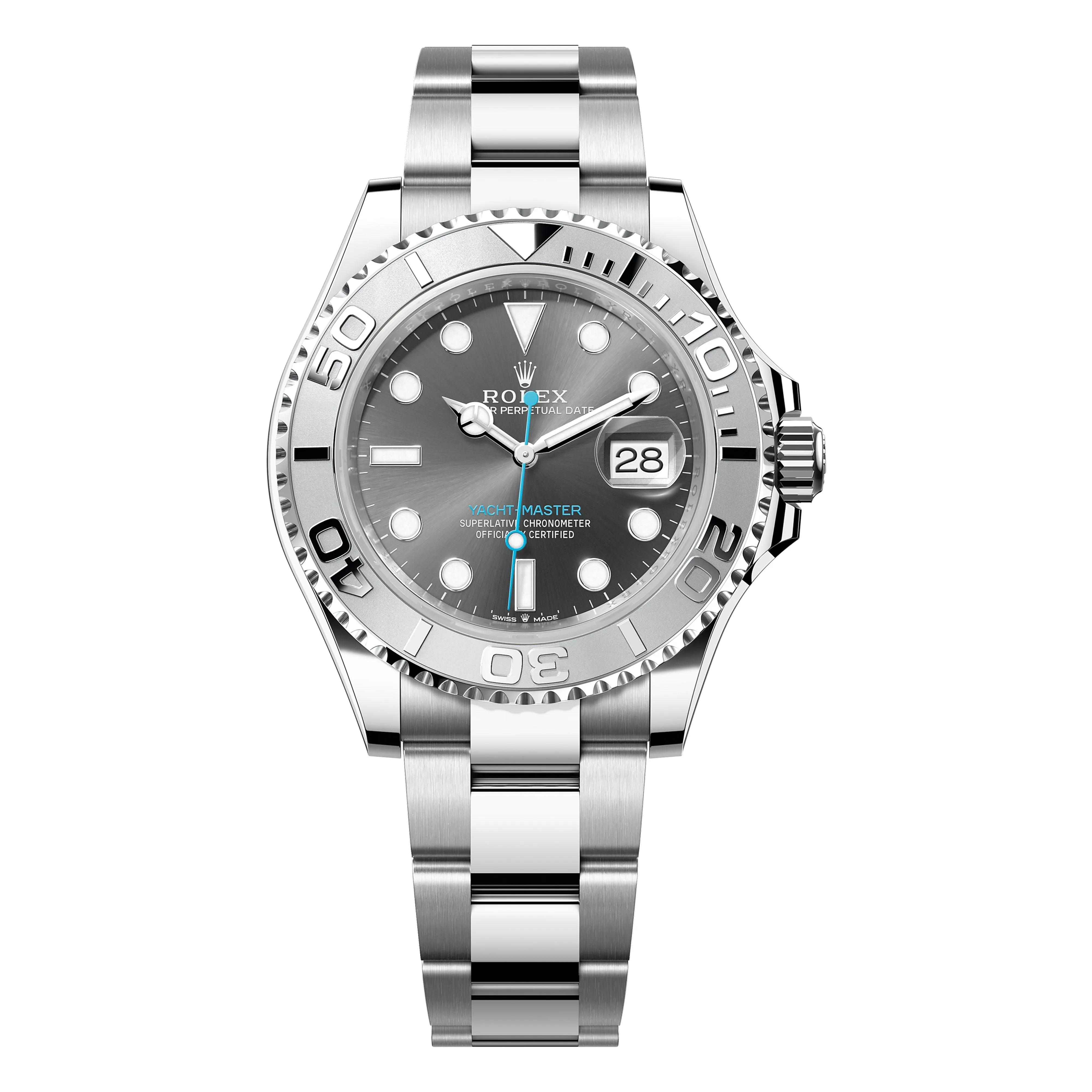 Rolex Yacht Master 40mm 126622-001 Dark Rhodium Dial, Oystersteel and Platinum Bezel, Unworn 2024