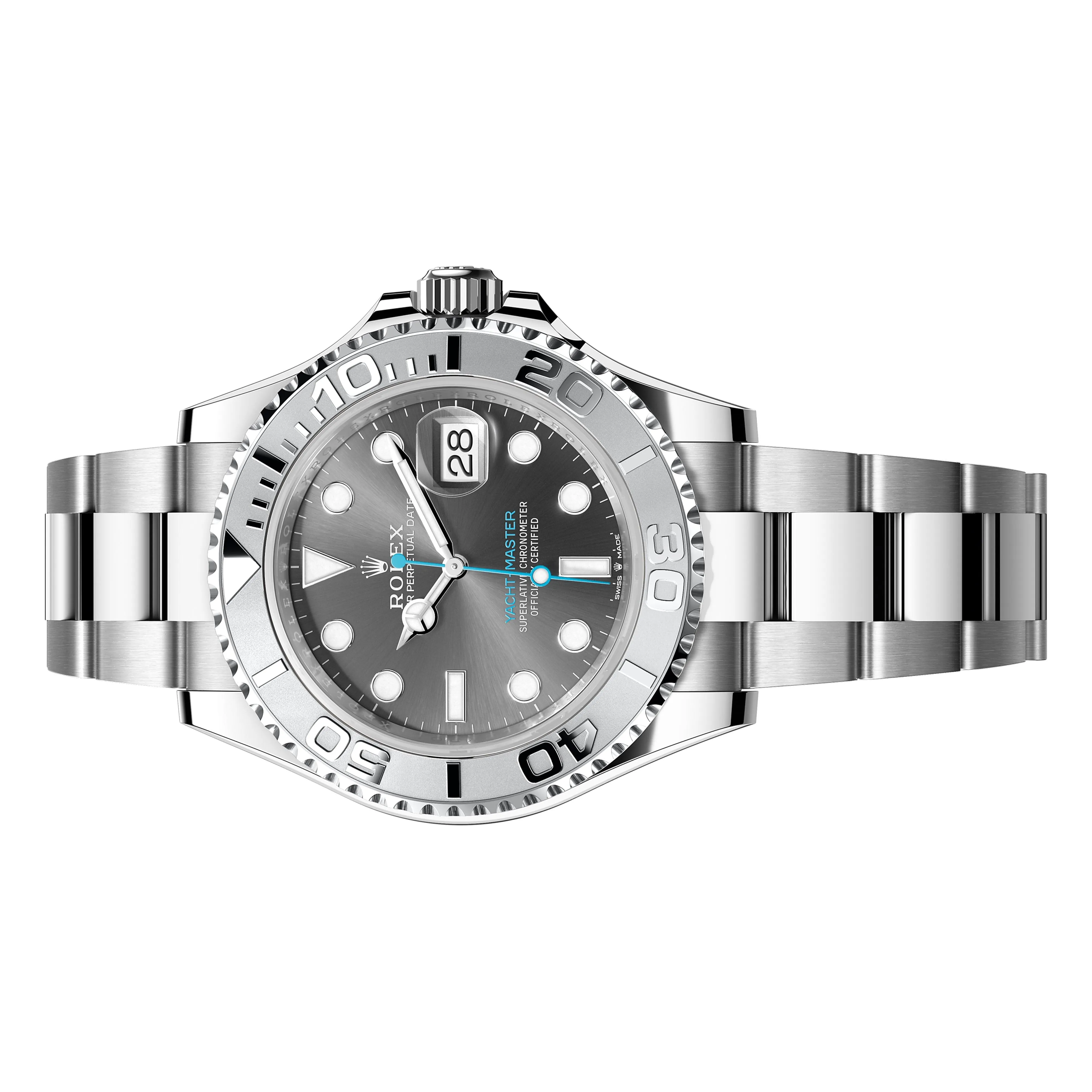 Rolex Yacht Master 40mm 126622-001 Dark Rhodium Dial, Oystersteel and Platinum Bezel, Unworn 2024