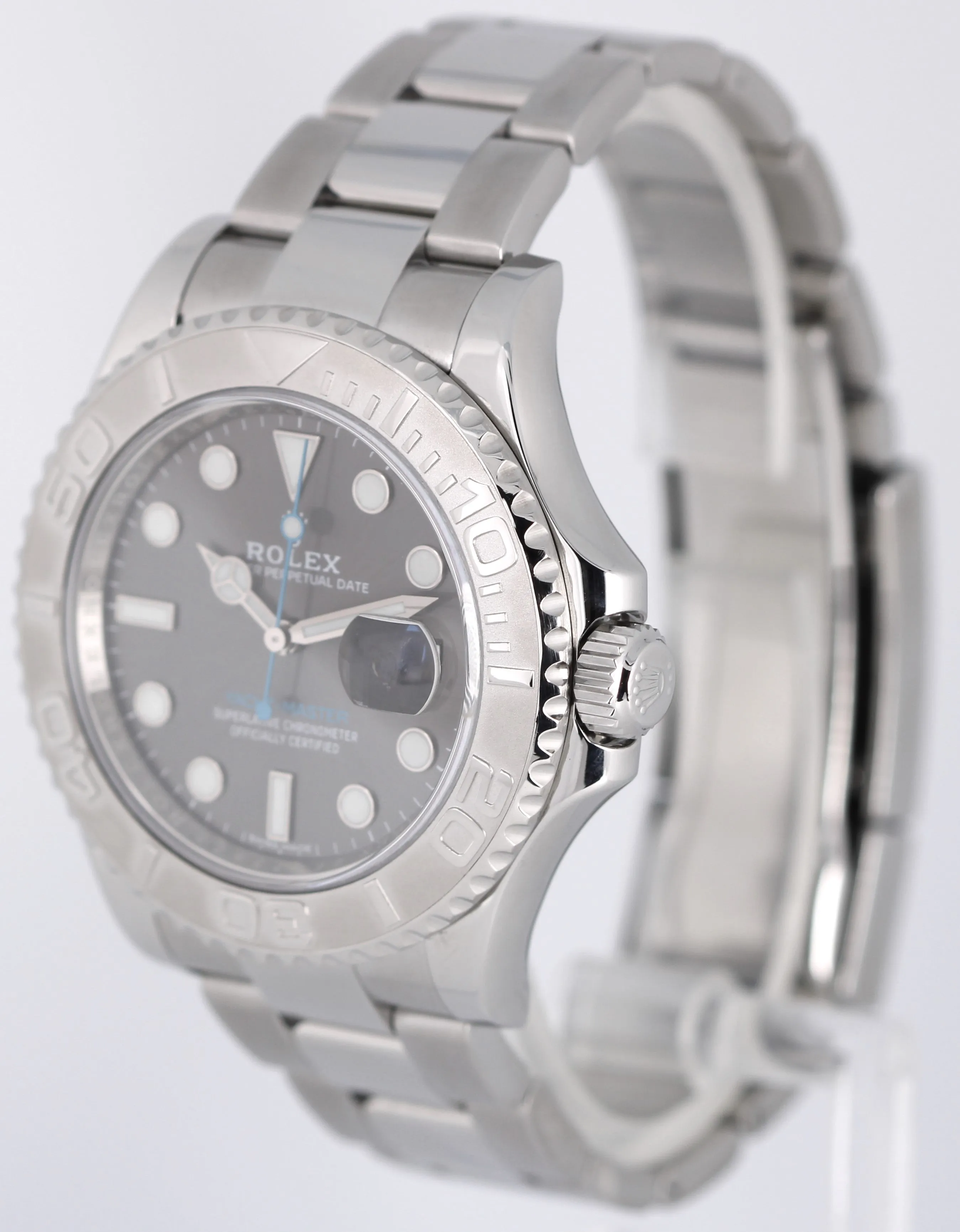 Rolex Yacht-Master Stainless Steel Platinum Rhodium Blue 40mm 116622 Watch