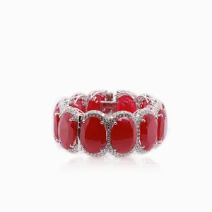 Ruby & Diamond Bangle