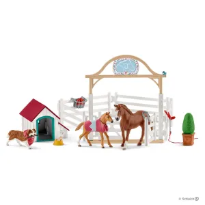 Schleich Hannah's Guest Horses With Ruby The Dog Set