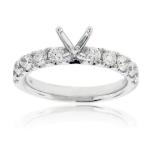 Simple Stunning Semi Mount Diamond Ring