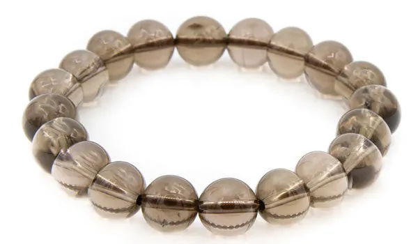 Smoky Quartz Gloss Natural Gemstone Bracelet