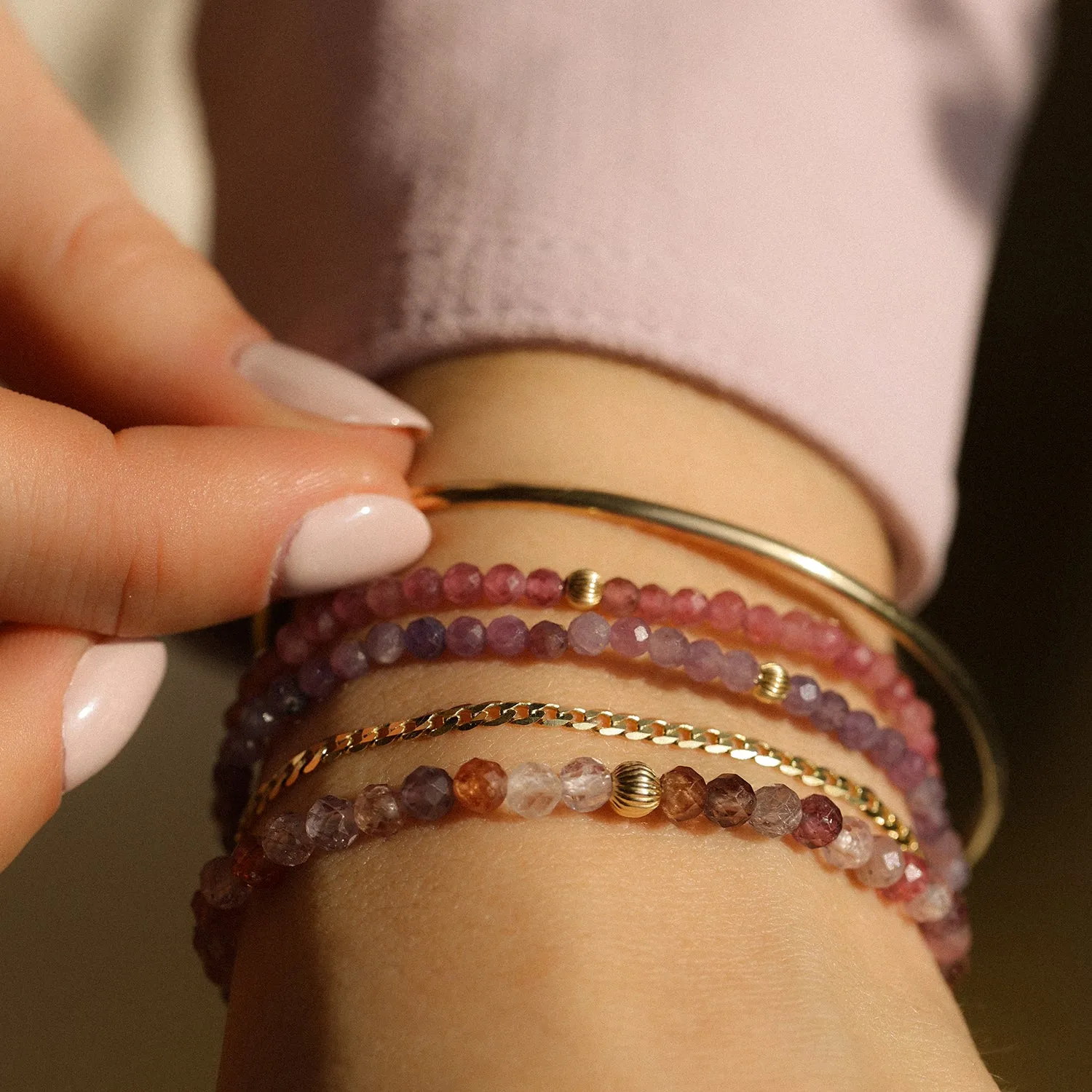 Social Mini Bracelet | Spinel