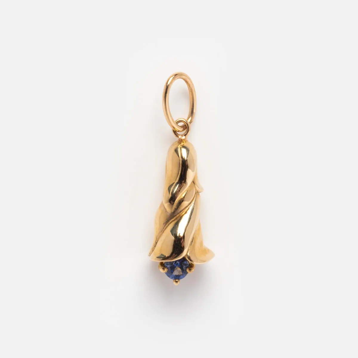 Solid Gold Birth Flower Bud Charm