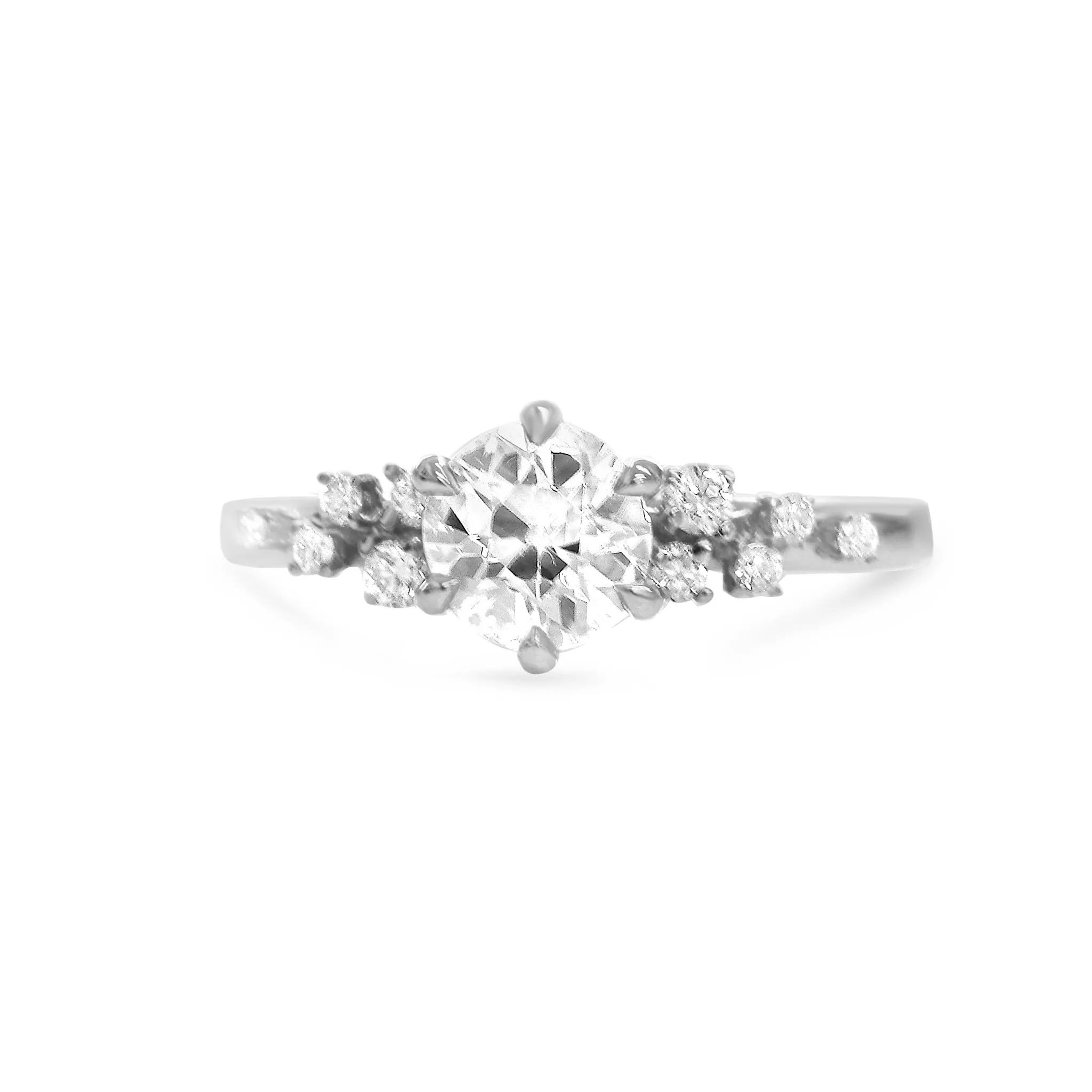 Stacey | Round Moissanite Engagement Ring