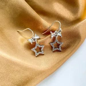 Star Earrings Sweet Fashion Personality Bow