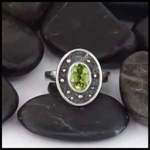 Sterling Silver Peridot Ring