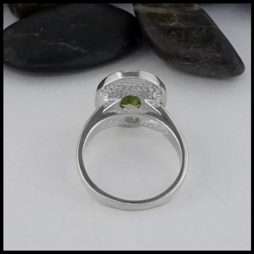 Sterling Silver Peridot Ring