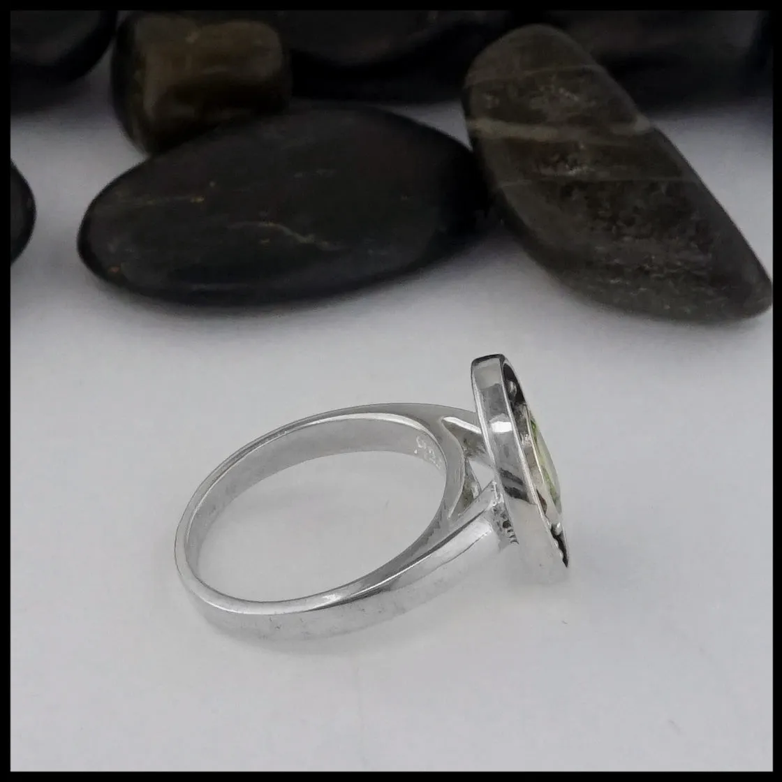 Sterling Silver Peridot Ring