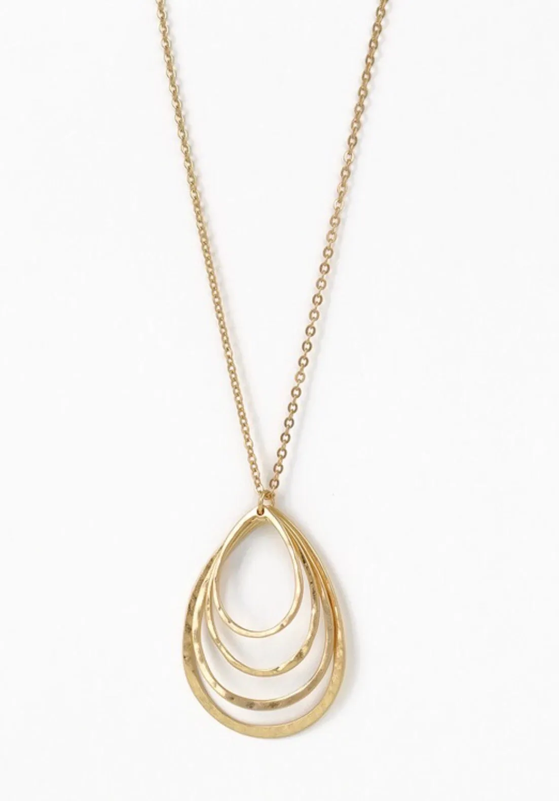 Teardrop Multi Necklace - Gold