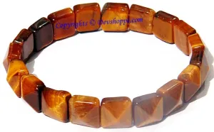 Tiger eye Bracelet of Pyramid shaped beads