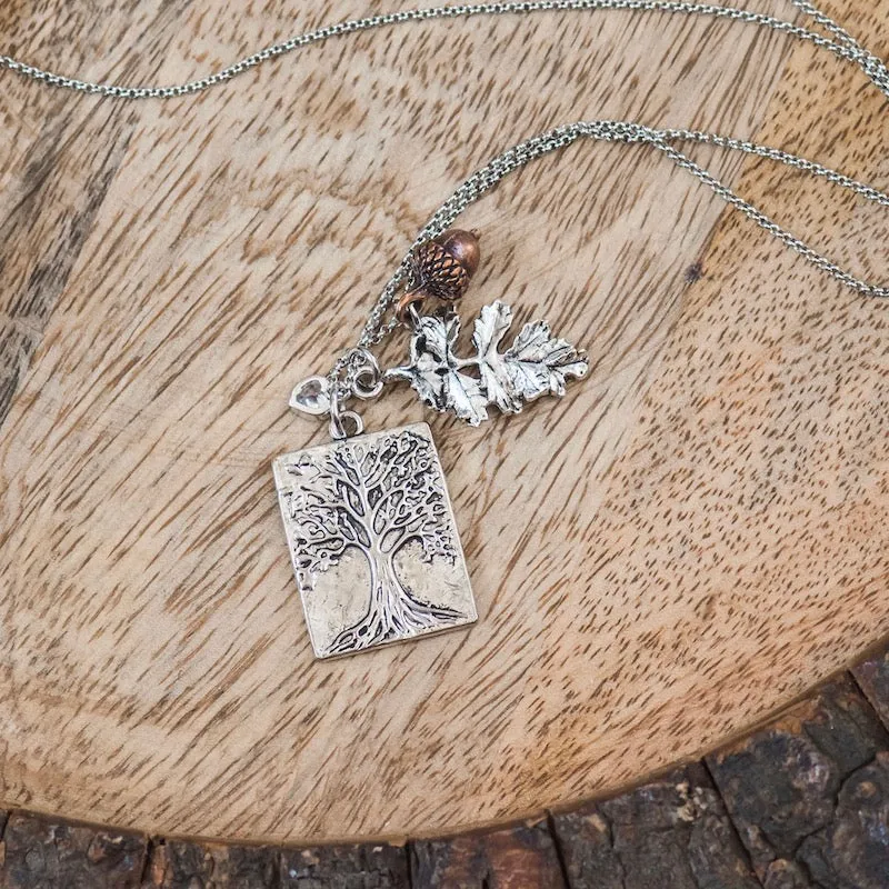 Tree of Life Mixed Charms Necklace