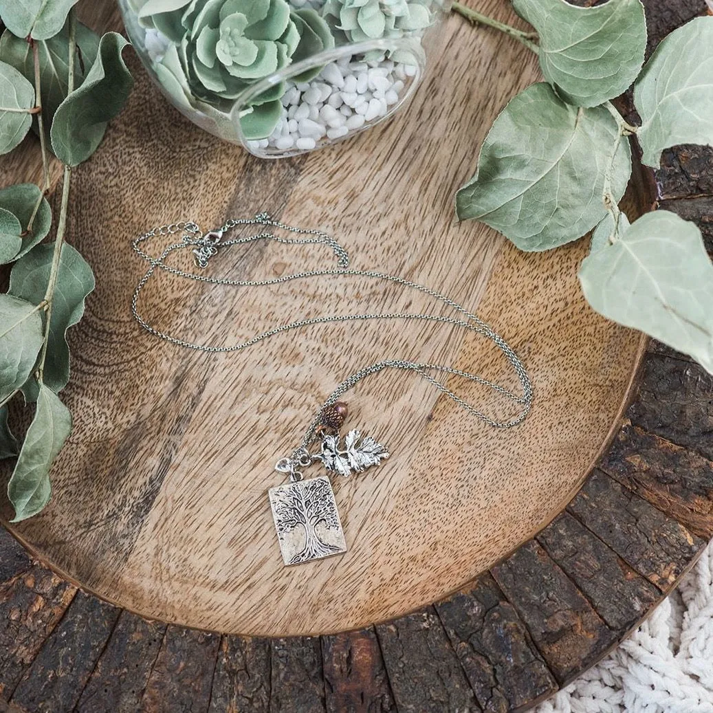 Tree of Life Mixed Charms Necklace