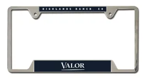 Valor License Plate Frame