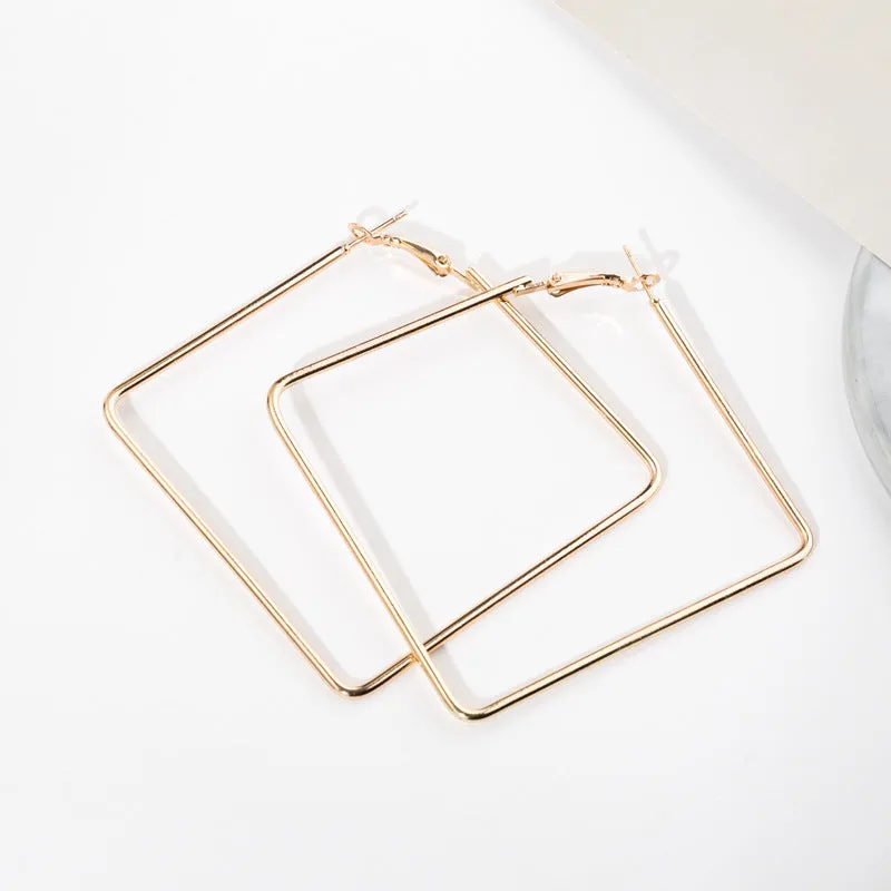 Women's Geometric Large Alloy Earrings