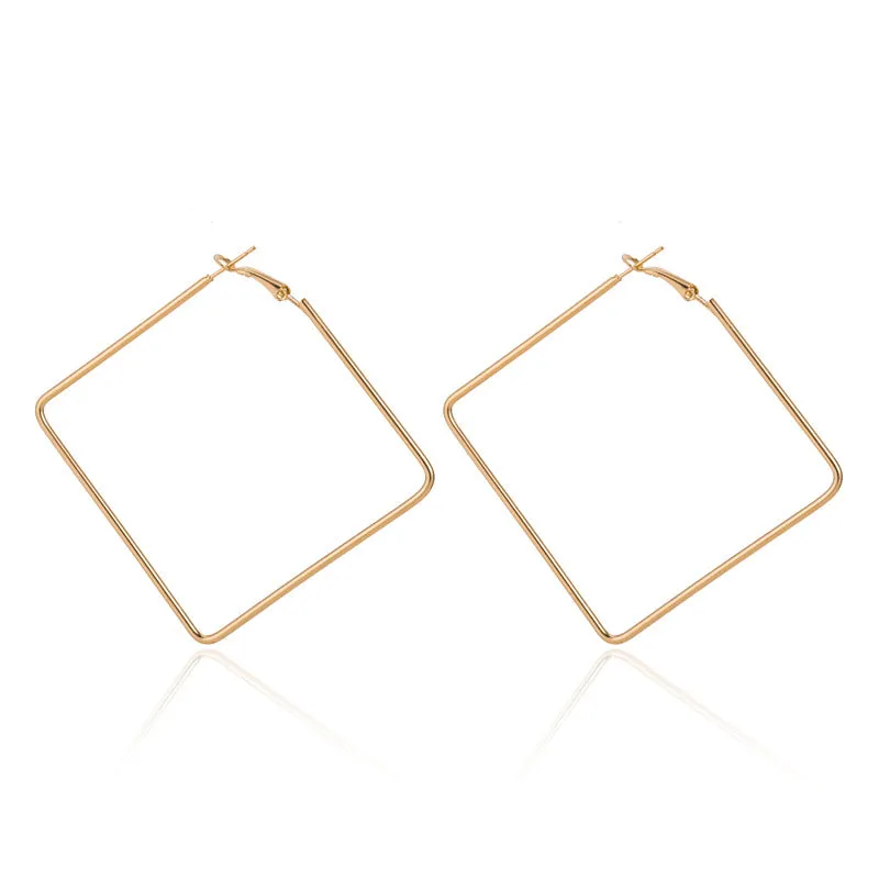 Women's Geometric Large Alloy Earrings